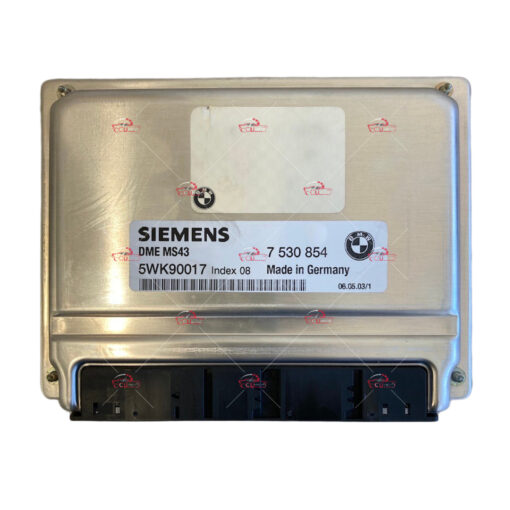 HỘP ĐIỀU KHIỂN ĐỘNG CƠ ECU ECM BMW 325i 2.5L, Siemens BMW Engine ECU DME MS43, 7530854, 7 530 854, 5WK90017, INDEX 08