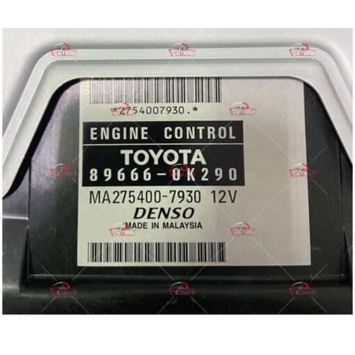 HỘP ĐIỀU KHIỂN ĐỘNG CƠ ECU ECM TOYOTA FORTUNER 2.4L, Denso Engine ECU,TOYOTA 2754007930, 275400-7930,  896660K290 , 89666-0K290