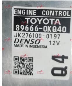 HỘP ĐIỀU KHIỂN ĐỘNG CƠ ECU ECM TOYOTA HILUX 2.4L, Denso Engine ECU,TOYOTA 2764000197, 276400-0197,  896660KQ40 , 89666-0KQ40