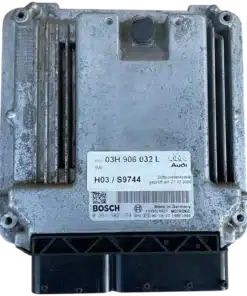 Hộp điều khiển động cơ ECU ECM Audi Q7 3.6L TFSI Mã phụ tùng ECU ECM: 03H906032L Bosch ECU ECM  0261S02193, 0 261 S02 193 03H906032L, 03H 906 032 L MED9.1
