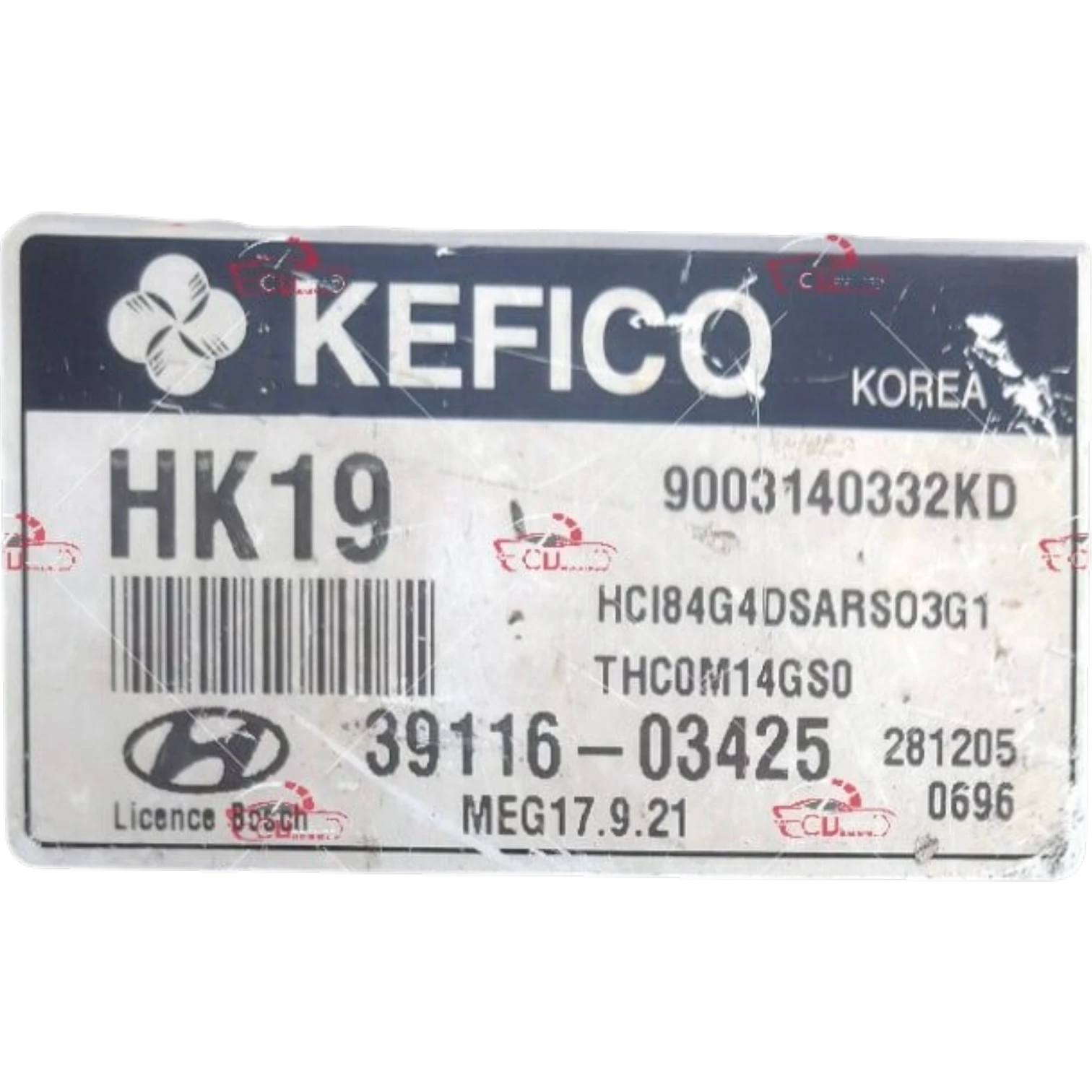 KEFICO  ECU HUYNDAI ACCENT 2.5L 9003140332KD , 900 314 033 2KD 3911603425 , 39116-03425