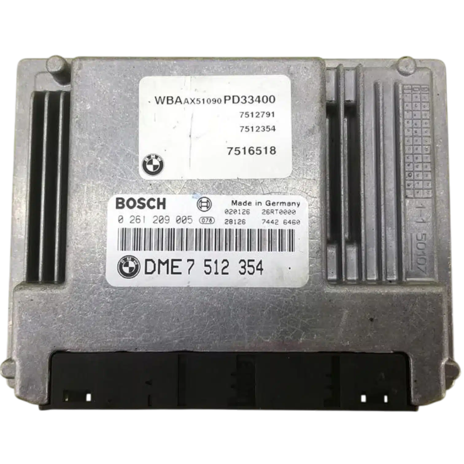 HỘP ĐIỀU KHIỂN ĐỘNG CƠ ECU ECM BMW 318i 2.0L DME 7 512 354 HỘP ĐIỀU KHIỂN ĐỘNG CƠ ECU ECM BMW 318i 2.0L DME 7 512 354 Mã phụ tùng ECU ECM DME7508292 , DME7531848 , DME7519592 , DME7541459 , DME7512354 , DME7506366 DME7610081 , DME7565300 , DME7552310 , DME7514810 , DME7550688 , DME7640005 DME7549700 , DME7523523 , DME7572057 Bosch ECU ECM BMW 318i 2.0L 0261209005 , 0 261 209 005 DME7512354 , DME 7 512 354
