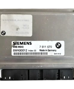 HỘP ĐIỀU KHIỂN ĐỘNG CƠ ECU ECM BMW 318i 3.0L Mã phụ tùng ECU ECM 5WK90015 , 5WK90012 , 5WK90007 , 5WK90017 , 5WK90008 , 5WK90027 5WK90014 Bosch ECU ECM BMW 318i 3.0L 7511570 - 7 511 570 5WK90012  DME MS43  
