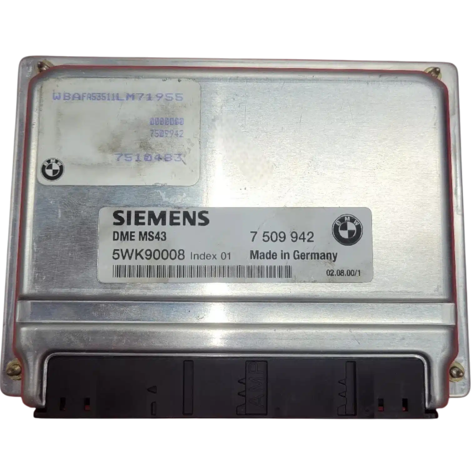 HỘP ĐIỀU KHIỂN ĐỘNG CƠ ECU ECM BMW 330i 3.0L HỘP ĐIỀU KHIỂN ĐỘNG CƠ ECU ECM BMW 330i 3.0L Mã phụ tùng ECU ECM 5WK90015 , 5WK90012 , 5WK90007 , 5WK90017 , 5WK90008 , 5WK90027 5WK90014 SIEMENS ECU ECM BMW 330i 3.0L 7 509 942 5WK90008 DME MS43