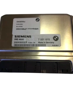 HỘP ĐIỀU KHIỂN ĐỘNG CƠ ECU ECM BMW 330i 3.0L Mã phụ tùng ECU ECM 5WK90015 , 5WK90012 , 5WK90007 , 5WK90017 , 5WK90008 , 5WK90027 5WK90014 SIEMENS ECU ECM BMW 330i 3.0L MS43, 7551615, 7 551 615 5WK90027 INDEX 09