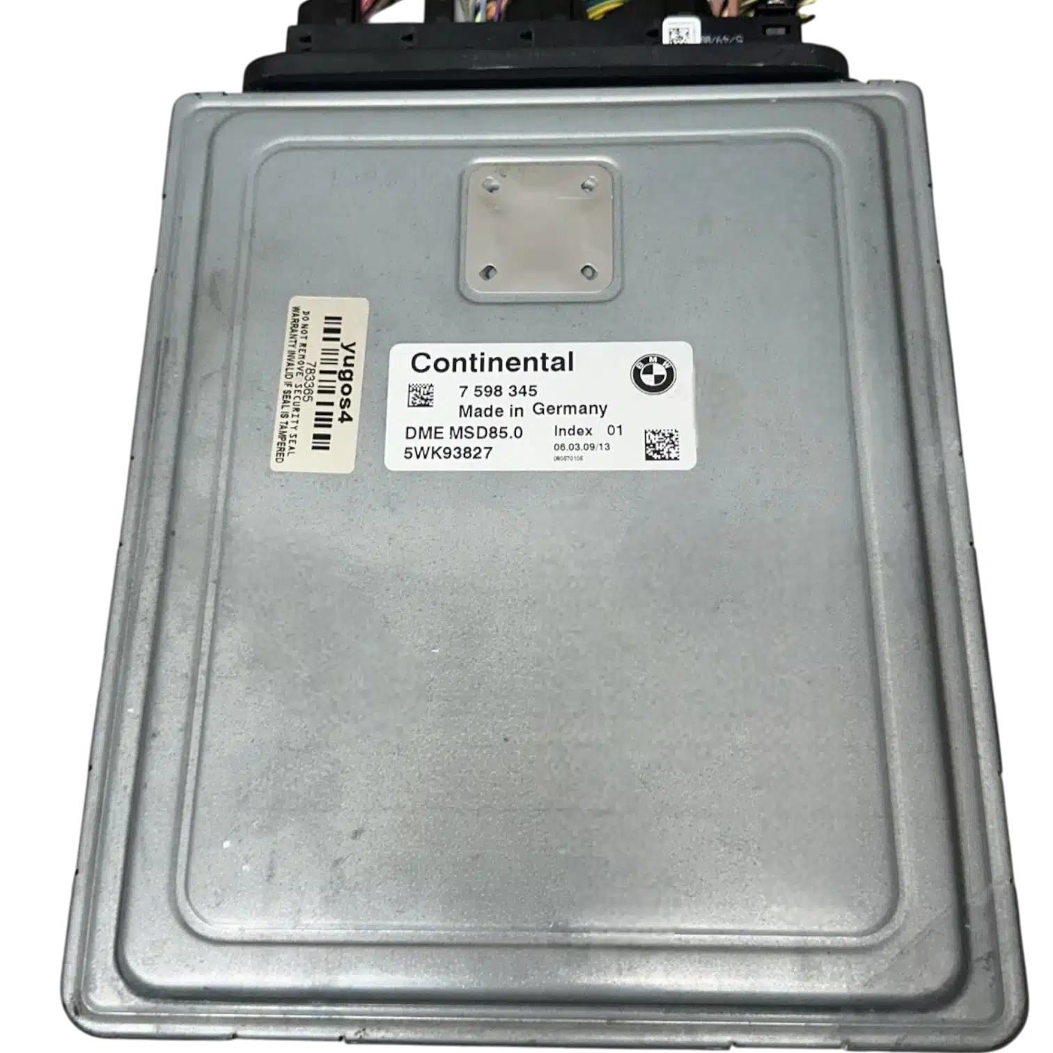 Hộp điều khiển động cơ ECU ECM BMW 750Li 3.0L Hộp điều khiển động cơ ECU ECM BMW 750Li 3.0L
Mã phụ tùng ECU ECM
5WK93834 , 5WK93941 , 5WK93827 , 5WK93838
Bosch ECU
BMW 750Li 3.0L
7598345, 7 598 345
5WK93827, 5WK 938 27
INDEX 01
DME MSD85.0