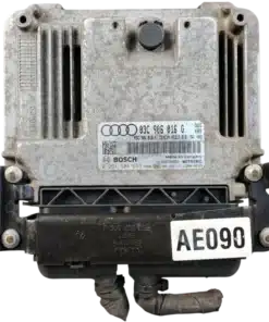 HỘP ĐIỀU KHIỂN ĐỘNG CƠ ECU ECM AUDI A3 1.4L TFSI Mã phụ tùng ECU ECM: 03C906016G  Bosch ECU ECM  Audi A3 1.4L 0261S04653, 0 261 S04 653 03C906016G, 03C 906 016 G MED17.5.5