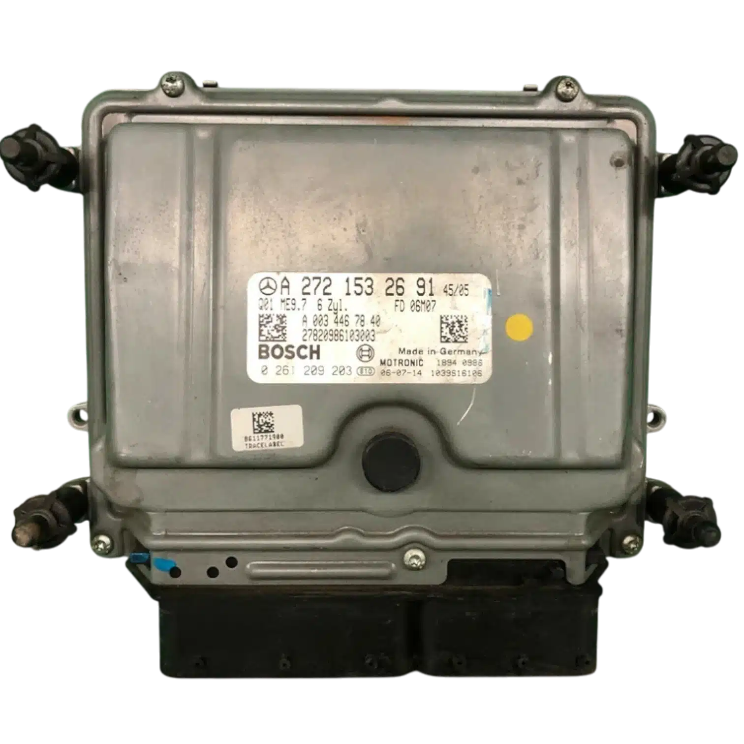 HỘP ĐIỀU KHIỂN ĐỘNG CƠ Ô TÔ ECU ECM MERCEDES-BENZ C300 2.0L 2008 - 2018 HỘP ĐIỀU KHIỂN ĐỘNG CƠ Ô TÔ ECU ECM MERCEDES-BENZ C300 2.0L 2008 - 2018
Mã phụ tùng ECU ECM
A2721500079 , A2721539479 , A2729002100 , A2729000600 , A2729004500 , A2721535091 , A2721533779 , A2721532691 , A2721533291 , A2721531679
A2721533779 , A2721534879 , A2721535691 , A2721500079 , A2721534579 , A2721535691
Bosch ECU ECM
MERCEDES-BENZ C300 2.0L
0261209203, 0 261 209 203
A2721532691, A 272 153 26 91
A0034467840, A 003 446 78 40
ME9.7