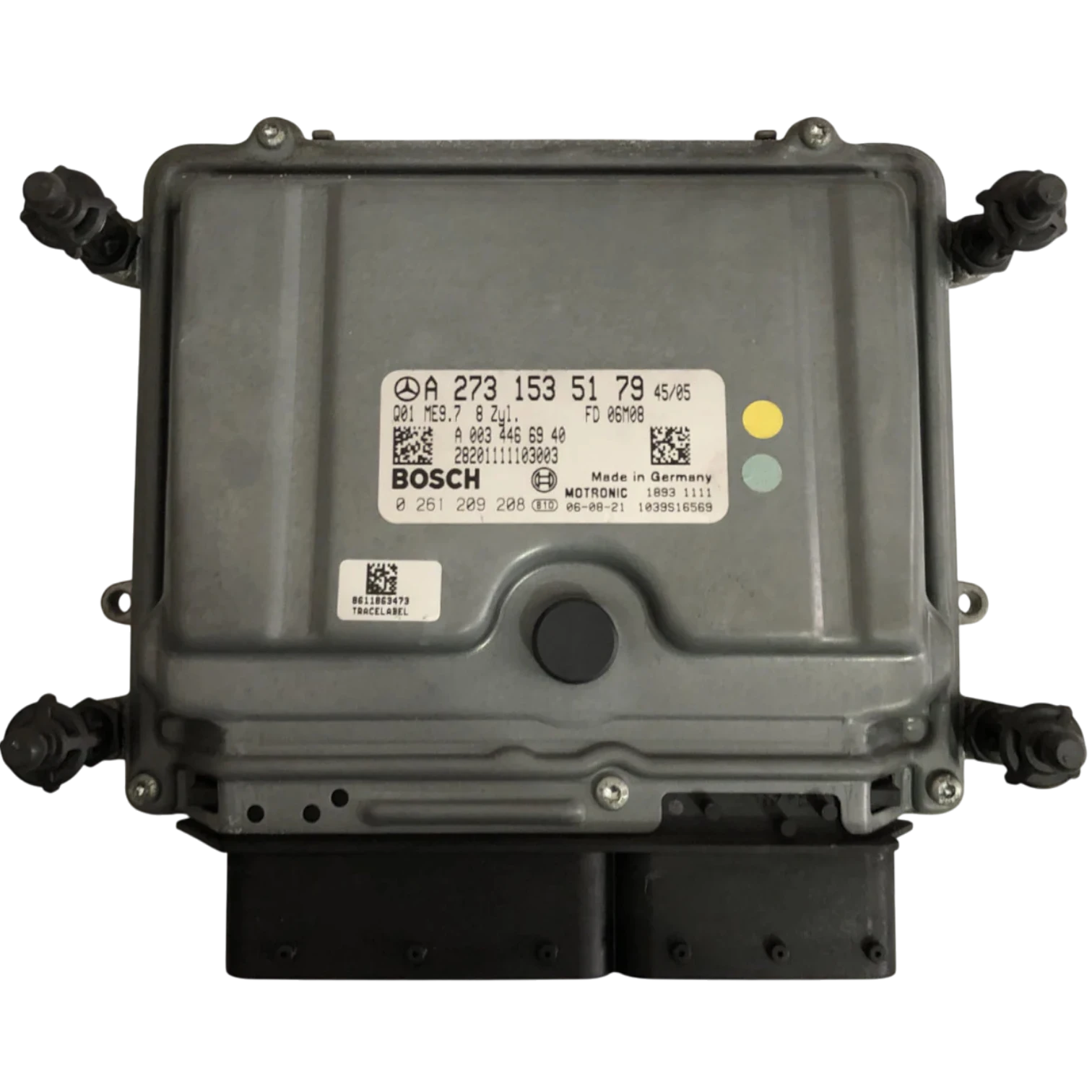 HỘP ĐIỀU KHIỂN ĐỘNG CƠ Ô TÔ ECU ECM MERCEDES-BENZ E500 5.0L V8 2008 - 2018 HỘP ĐIỀU KHIỂN ĐỘNG CƠ Ô TÔ ECU ECM MERCEDES-BENZ E500 5.0L V8 2008 - 2018
Mã phụ tùng ECU ECM
A2731534879 , A2731532979 , A2739000200 , A2731535179
Bosch ECU ECM
MERCEDES-BENZ E500 5.0L
0261209208, 0 261 209 208
A2731535179, A 273 153 51 79
A0034466940, A 003 446 69 40
ME9.7