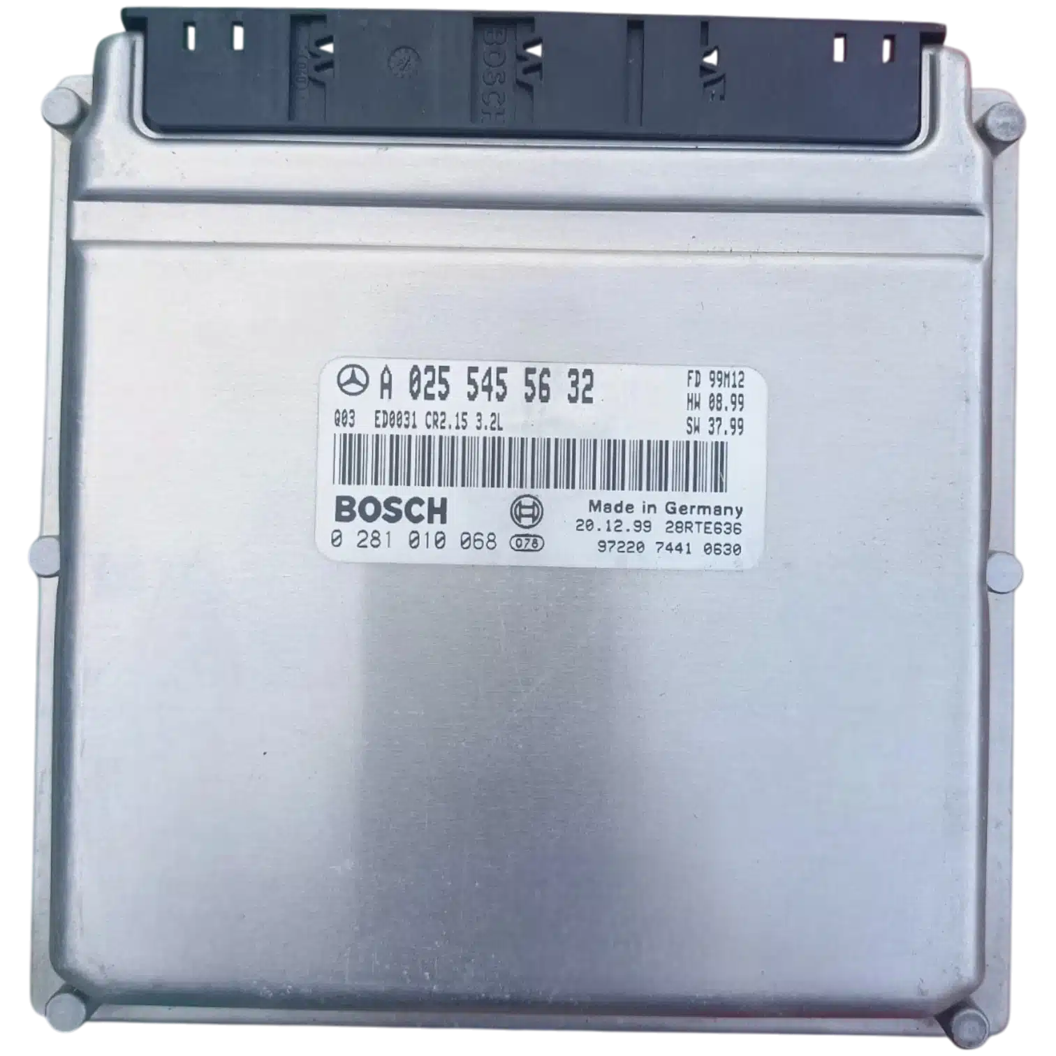 HỘP ĐIỀU KHIỂN ĐỘNG CƠ Ô TÔ ECU ECM MERCEDES-BENZ E320 3.5L V6 2008 - 2018 HỘP ĐIỀU KHIỂN ĐỘNG CƠ Ô TÔ ECU ECM MERCEDES-BENZ E320 3.5L V6 2008 - 2018
Mã phụ tùng ECU ECM
A0255458932 , A0255455532 , A0255455632 , A0255458532
Bosch ECU ECM
MERCEDES-BENZ E320 3.5L
0281010068, 0 281 010 068
A0255455632, A 025 545 56 32
MSA25.1