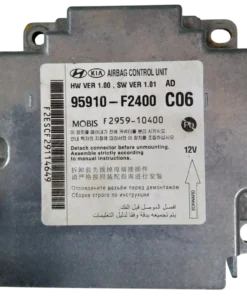 HỘP ĐIỀU KHIỂN TÚI KHÍ Ô TÔ SRS HYUNDAI ELANTRA Mã phụ tùng hộp túi khí SRS 95910-F2400 SRS HUYNDAI ELANTRA F295910400, F2959-10400 95910F2400, 95910-F2400