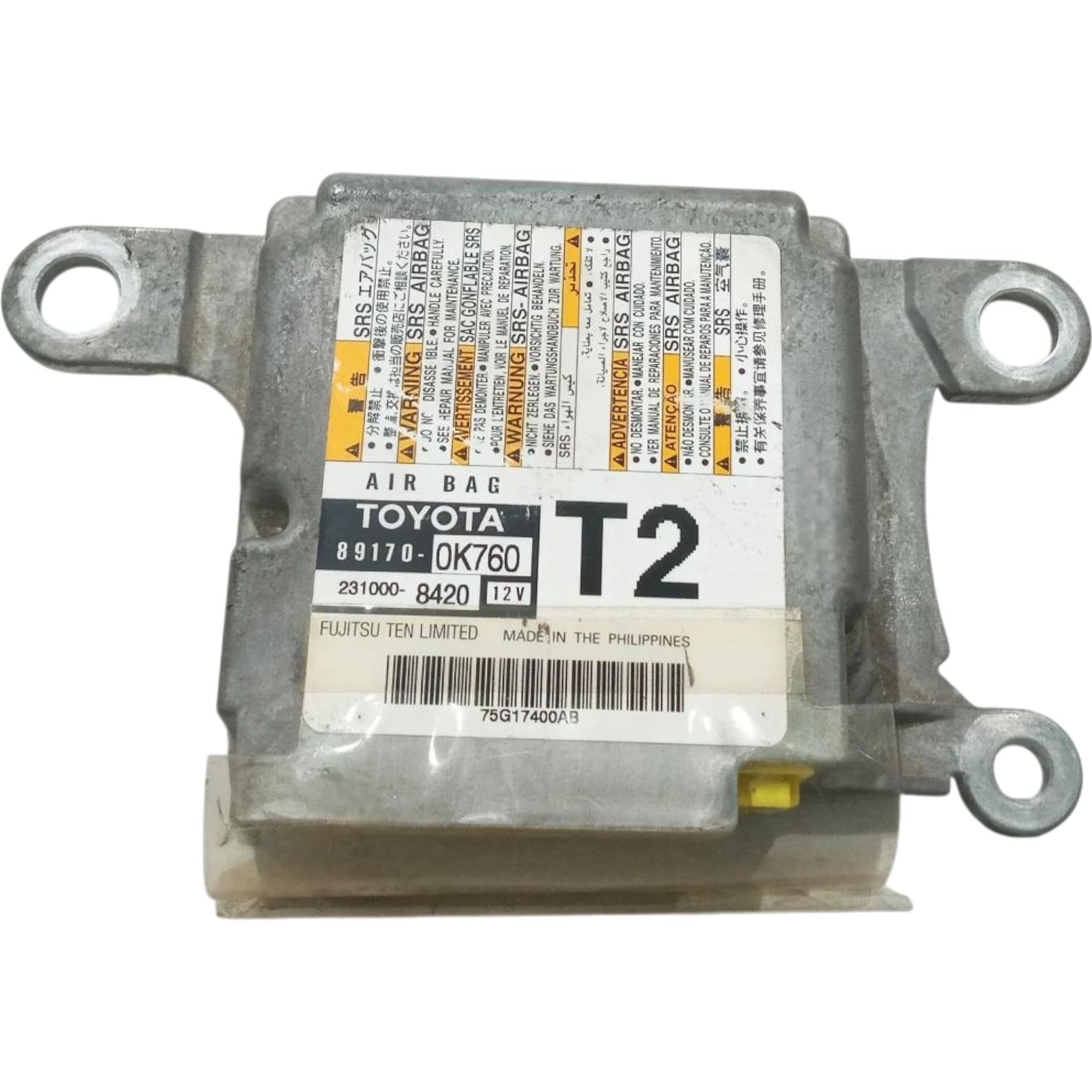 HỘP ĐIỀU KHIỂN TÚI KHÍ Ô TÔ SRS TOYOTA INNOVA 2.0L Mã phụ tùng hộp túi khí SRS 89170-0K760 SRS TOYOTA INNOVA 2.0L 2310008420, 231000-8420 891700K760, 89170-0K760