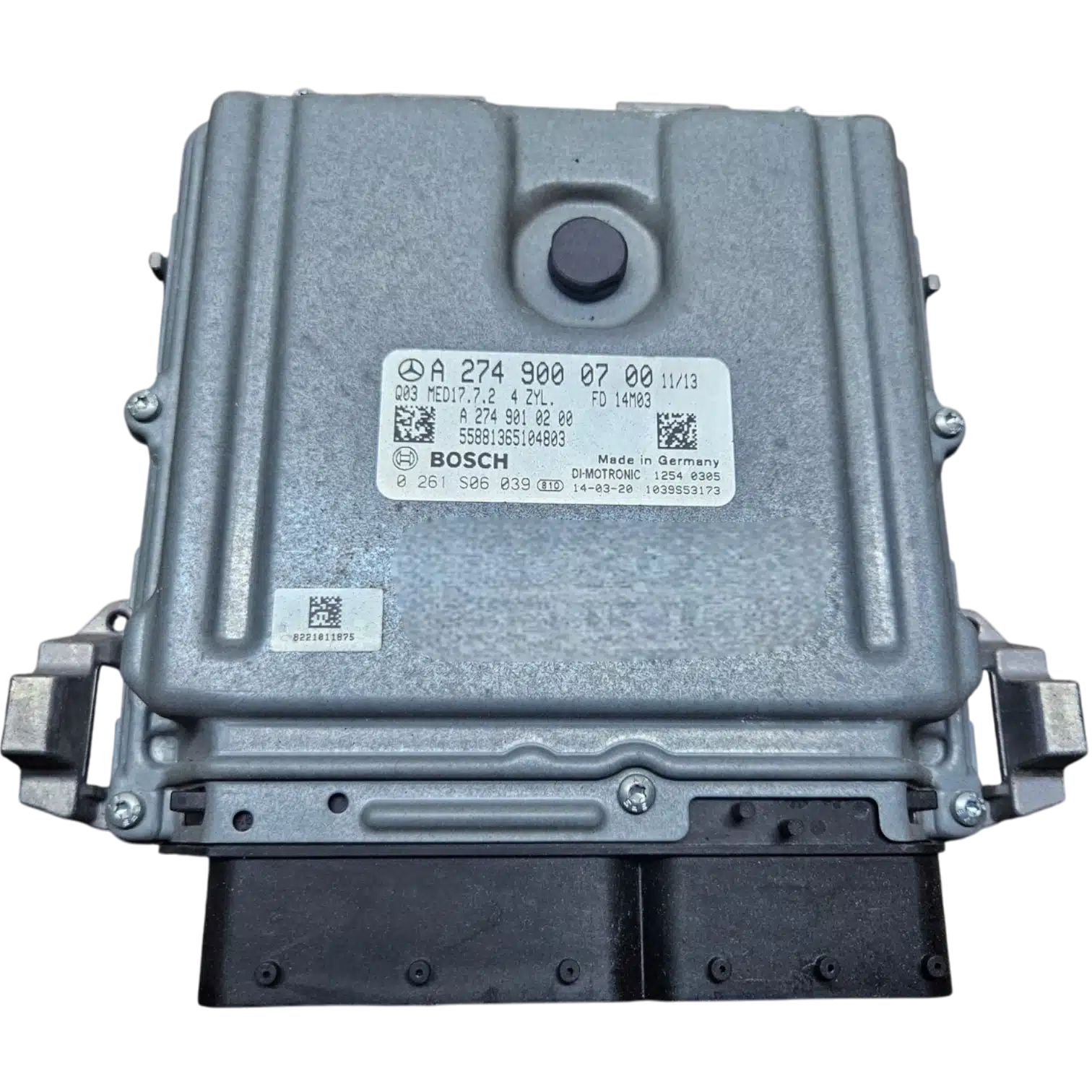 HỘP ĐIỀU KHIỂN ĐỘNG CƠ ECU ECM MERSEDES-BENZ GLK250 2.0L HỘP ĐIỀU KHIỂN ĐỘNG CƠ ECU ECM MERSEDES-BENZ GLK250 2.0L
Mã phụ tùng ECU ECM
A2749000700
Bosch ECU ECM
MERSEDES-BENZ GLK250 2.0L
0261S06039, 0 261 S06 039
A2749000700 , A 274 900 07 00
ME9.7