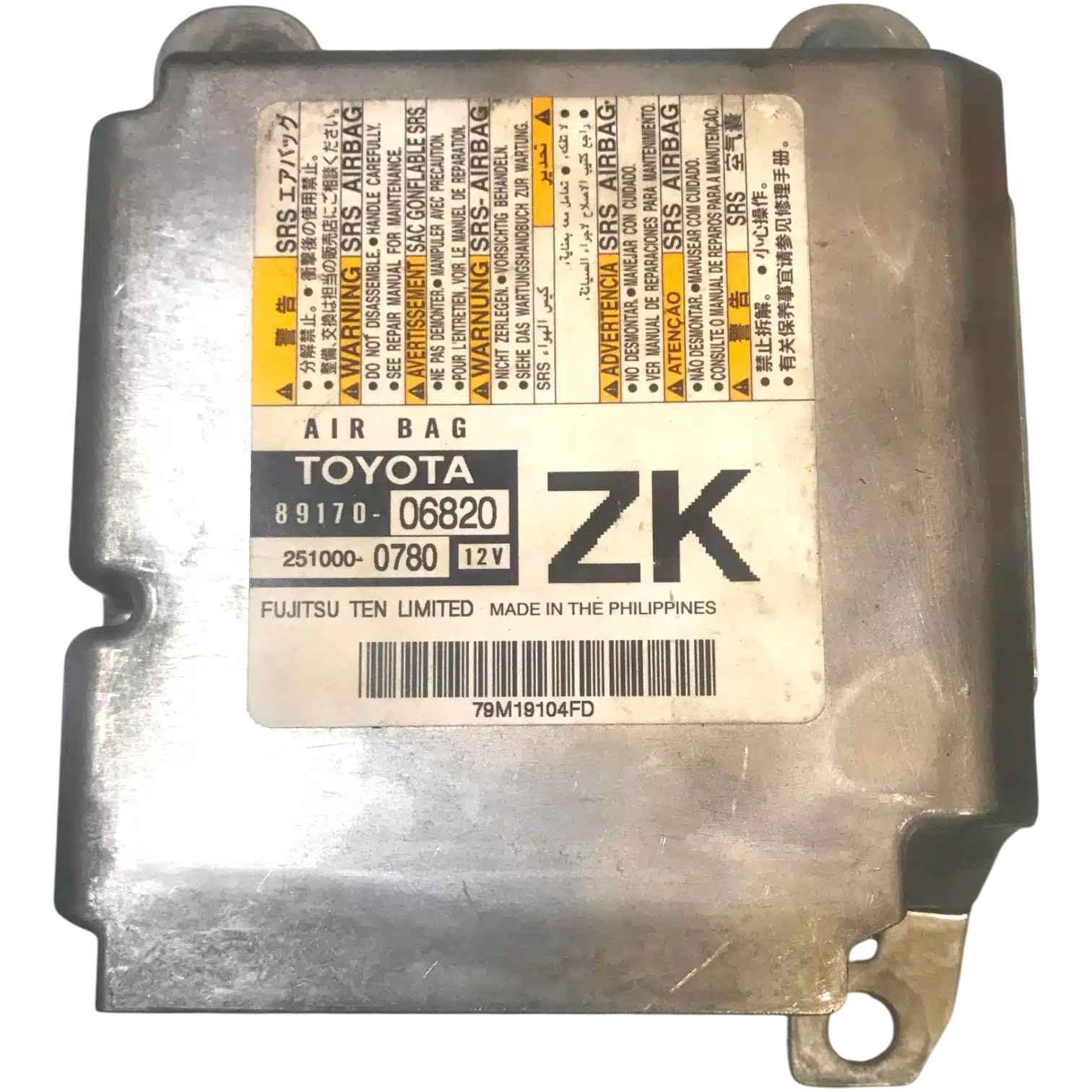 HỘP ĐIỀU KHIỂN TÚI KHÍ Ô TÔ SRS TOYOTA CAMRY (HYBRID) 2.5L
Mã phụ tùng hộp túi khí SRS
89170-06820
SRS
TOYOTA CAMRY (HYBRID) 2.5L
2310000780, 231000-0780
8917006820 , 89170-06820