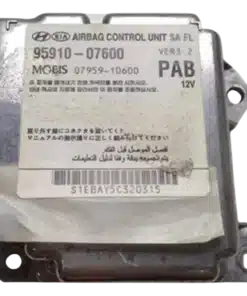 HỘP ĐIỀU KHIỂN TÚI KHÍ Ô TÔ SRS KIA PICANTO 1.2L Mã phụ tùng hộp túi khí SRS 95910-07600 SRS KIA PICANTO 1.2L 0795910600, 07959-10600 9591007600 , 95910-07600