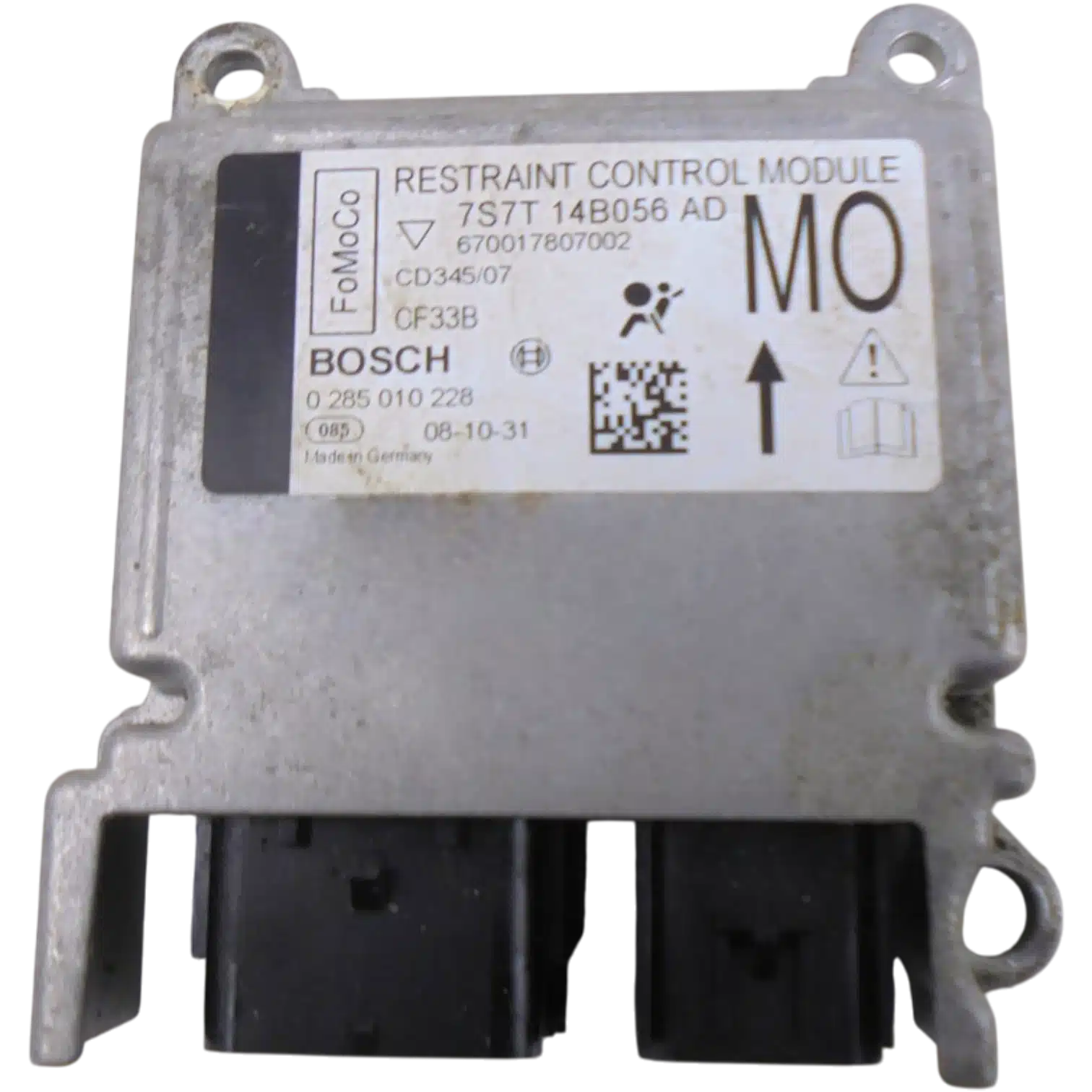 HỘP ĐIỀU KHIỂN TÚI KHÍ Ô TÔ SRS FORD MONDEO MK4 2.0L HỘP ĐIỀU KHIỂN TÚI KHÍ Ô TÔ SRS FORD MONDEO MK4 2.0L
Mã phụ tùng hộp túi khí SRS
7S7T 14B056
FORD MONDEO MK4 2.0L
0285010228, 0 285 010 228
7S7T14B056 , 7S7T 14B056