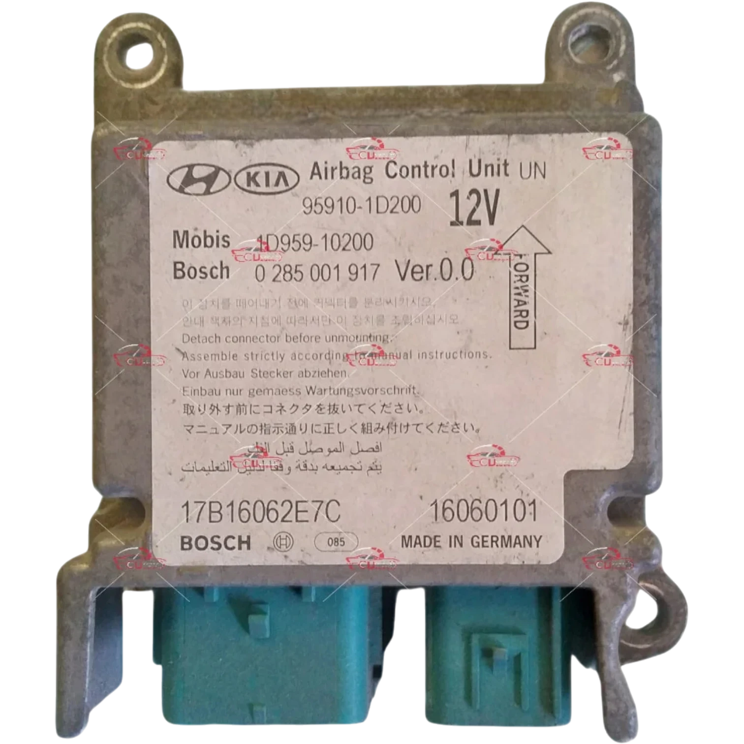 HỘP ĐIỀU KHIỂN TÚI KHÍ Ô TÔ SRS KIA CARENS 1.5L
Mã phụ tùng hộp túi khí SRS
95910-1D200
SRS
KIA CARENS 1.5L
0285001917, 0 285 001 917
959101D200 , 95910-1D200