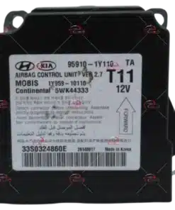 HỘP ĐIỀU KHIỂN TÚI KHÍ Ô TÔ SRS KIA PICANTO 1.2L Mã phụ tùng hộp túi khí SRS 95910-1Y110 SRS KIA PICANTO 1.2L 5WK44333, 5W K44 333 959101Y110 , 95910-1Y110
