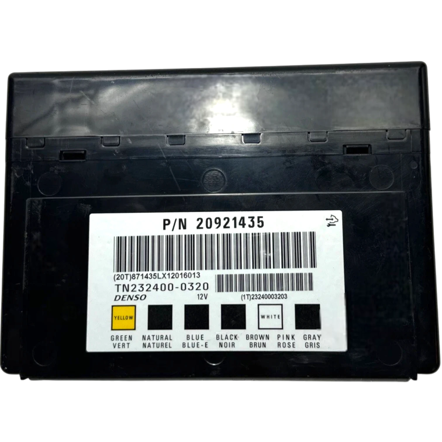 HỘP BODY CONTROL MODULE (BCM) CHEVROLET CHEVY
Mã phụ tùng BCM
TN232400-0320
Body Control Module (BCM)
P/N 20921435
TN23240000320, TN232400-0320