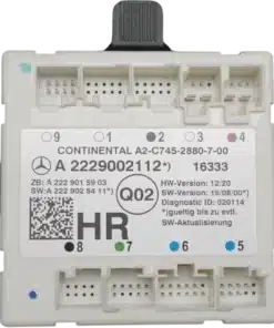 HỘP BODY CONTROL MODULE (BCM KHIỂN CỬA) MERCEDES-BENZ W205 Mã phụ tùng BCM A 2229002112 Body Control Module (BCM KHIỂN CỬA)  A2-C745-2880-6-00 Một 2229002112