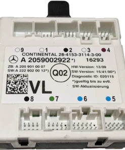 HỘP BODY CONTROL MODULE BCM KHIỂN CỦA MERCEDES-BENZ W205 Mã phụ tùng BCM A 2059002922 Body Control Module (BCM KHIỂN CỬA)  28-4153-3114-3-00 A 2059002922