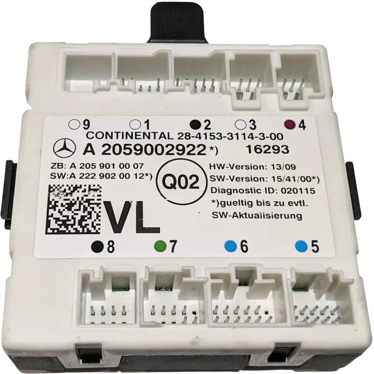 HỘP BODY CONTROL MODULE BCM KHIỂN CỦA MERCEDES-BENZ W205
Mã phụ tùng BCM
A 2059002922
Body Control Module (BCM KHIỂN CỬA) 
28-4153-3114-3-00
A 2059002922