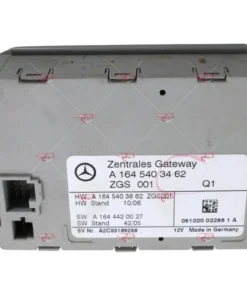 HỘP GATEWAY CONTROL MODULE UNIT MERCEDES-BENZ A W164 Mã phụ tùng BCM A 164 540 34 62 GATEWAY CONTROL MODULE UNIT ZGS 001 A 164 540 34 62