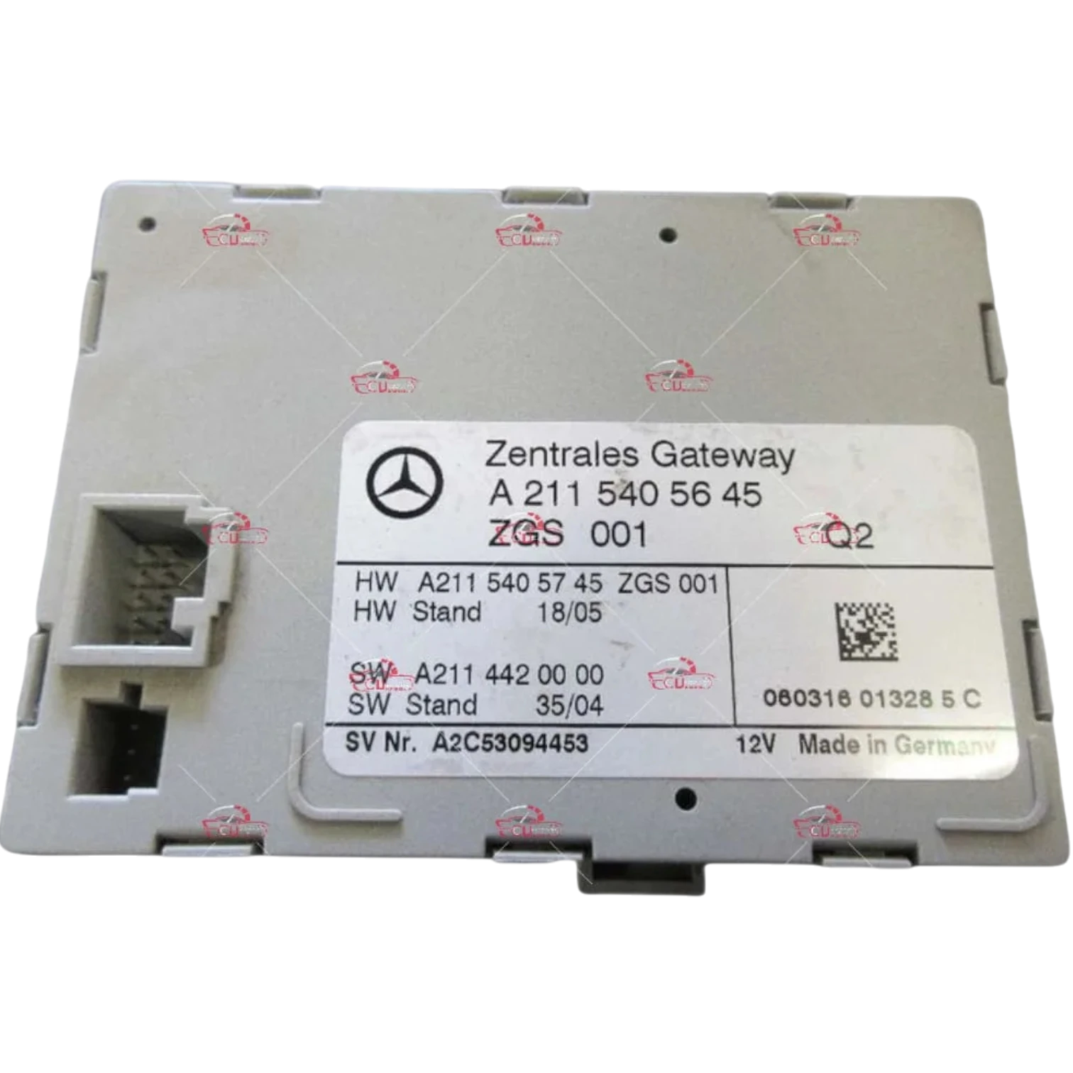 HỘP GATEWAY CONTROL MODULE UNIT MERCEDES-BENZ W211 E320 HỘP GATEWAY CONTROL MODULE UNIT MERCEDES-BENZ W211 E320
Mã phụ tùng BCM
A 211 540 56 45
GATEWAY CONTROL MODULE UNIT
ZGS 001
A 211 540 56 45