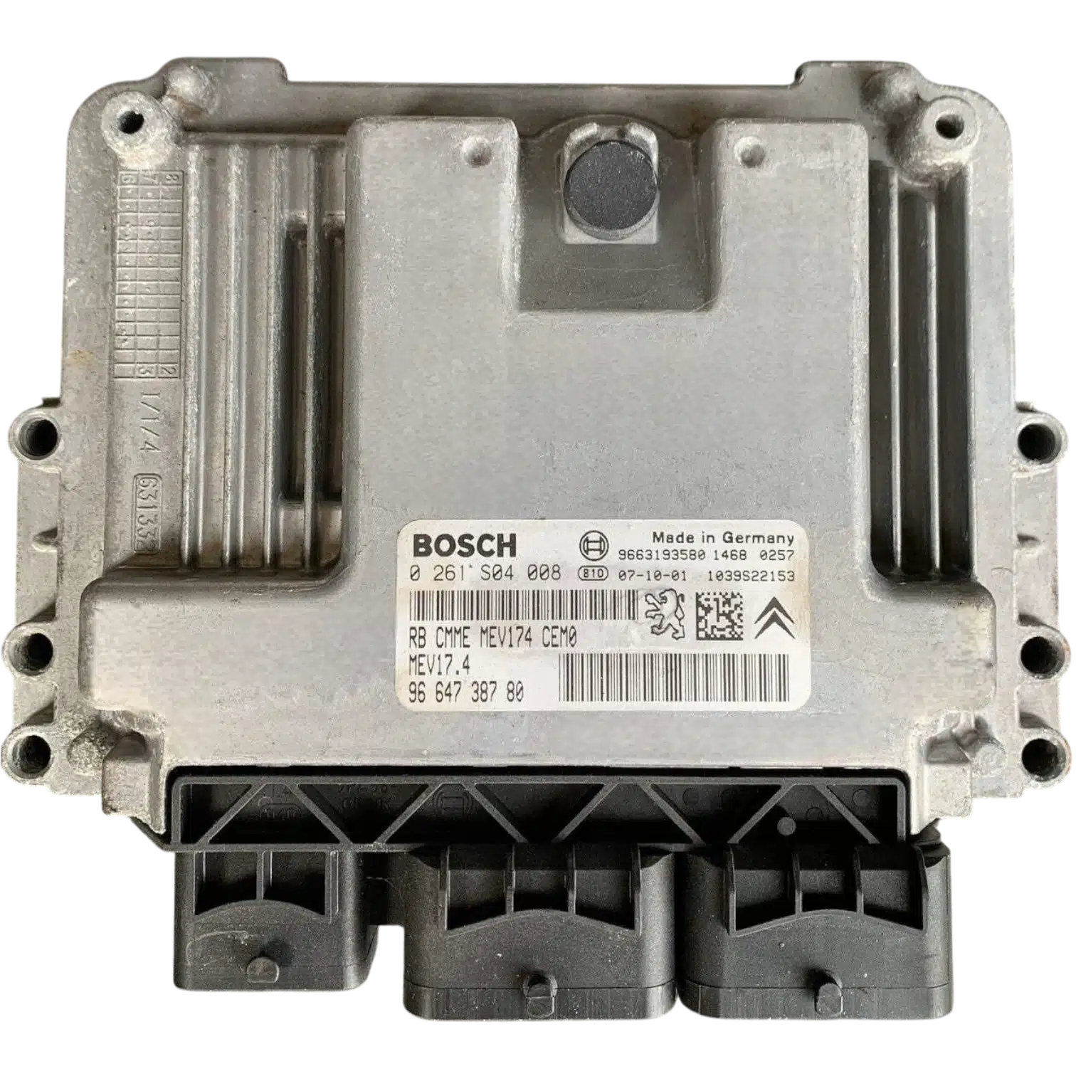 HỘP ĐIỀU KHIỂN ĐỘNG CƠ Ô TÔ ECU ECM PEUGEOT 207 1.6L HỘP ĐIỀU KHIỂN ĐỘNG CƠ Ô TÔ ECU ECM PEUGEOT 207 1.6L
Mã phụ tùng ECU ECM
0 261 S04 008
ECU ECM PEUGEOT
0 261 S04 008
96 647 387 80