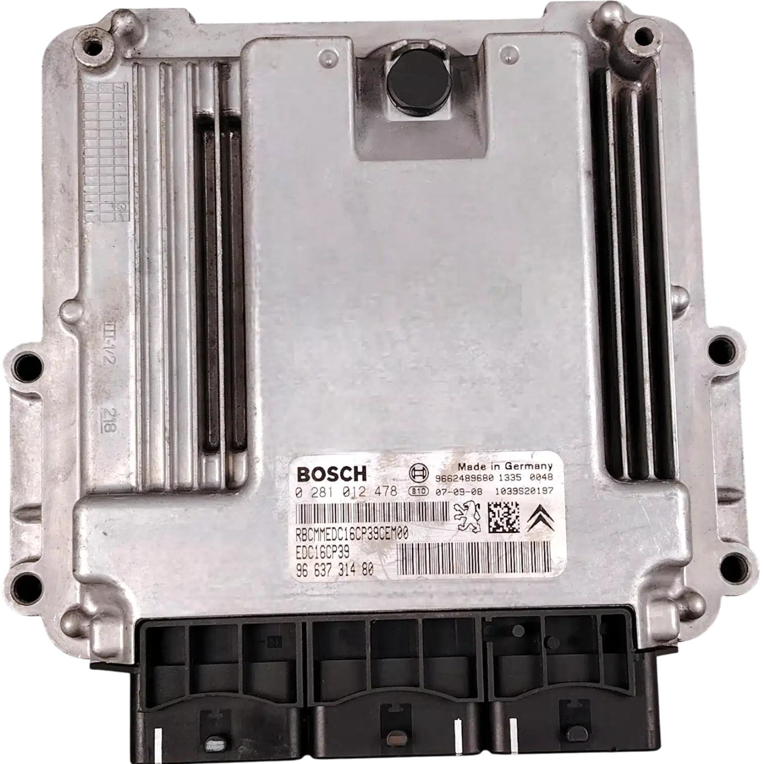 HỘP ĐIỀU KHIỂN ĐỘNG CƠ Ô TÔ ECU ECM PEUGEOT 407 2.2L HỘP ĐIỀU KHIỂN ĐỘNG CƠ Ô TÔ ECU ECM PEUGEOT 407 2.2L
Mã phụ tùng ECU ECM
0 281 012 478
ECU ECM PEUGEOT
0 281 012 478
96 637 314 80