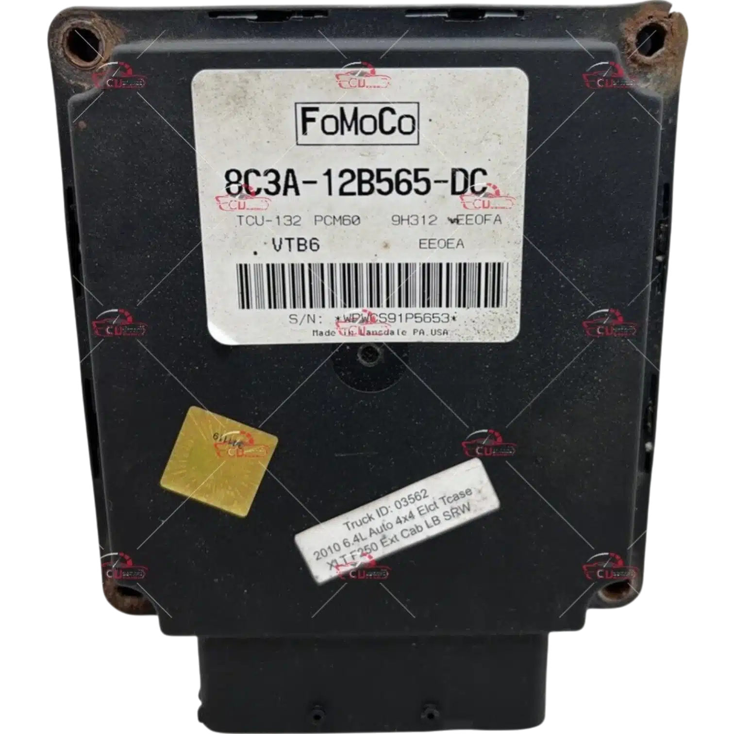 HỘP KHIỂN SỐ TCM TCU FORD F250 F350 6.4
Mã phụ tùng ECU ECM:
8C3A-12B565-DC
TCM TCU FORD F250 F350 6.4
8C3A-12B565-DC , 8C3A12B565DC
TCU-132 , PCM60 , 9H312 , EE0FA