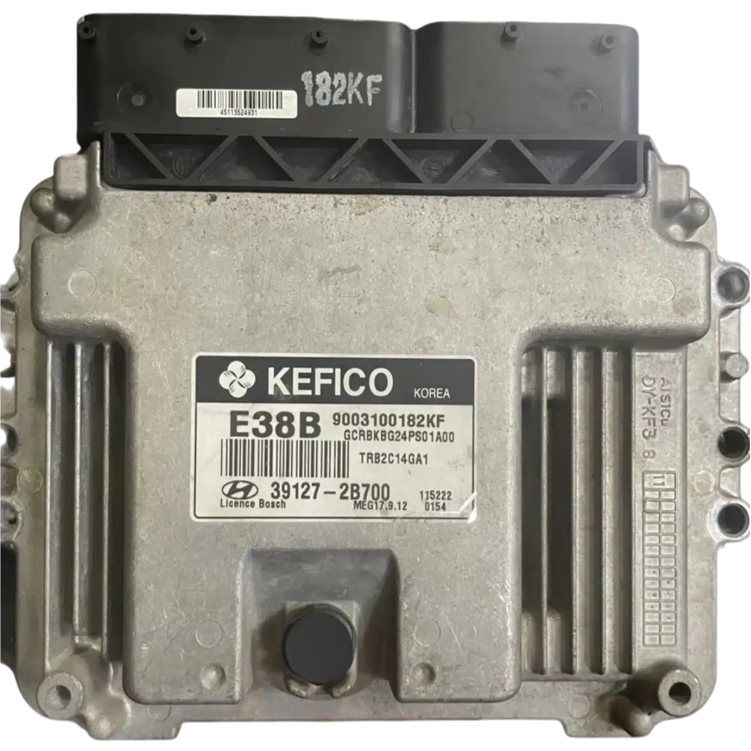 HỘP ĐIỀU KHIỂN ĐỘNG CƠ Ô TÔ ECU ECM KIA/HYUNDAI
Mã phụ tùng ECU ECM

39127-2B700
ECU KEFICO KIA/HYUNDAI
39127-2B700 , 391272B700
9003100182KF
MEG17.9.12