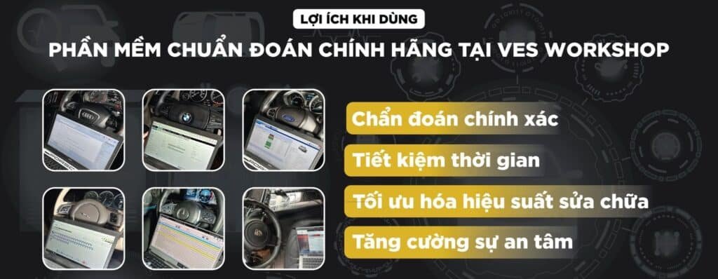phần mềm chẩn đoán chính hãng tại ves workshop