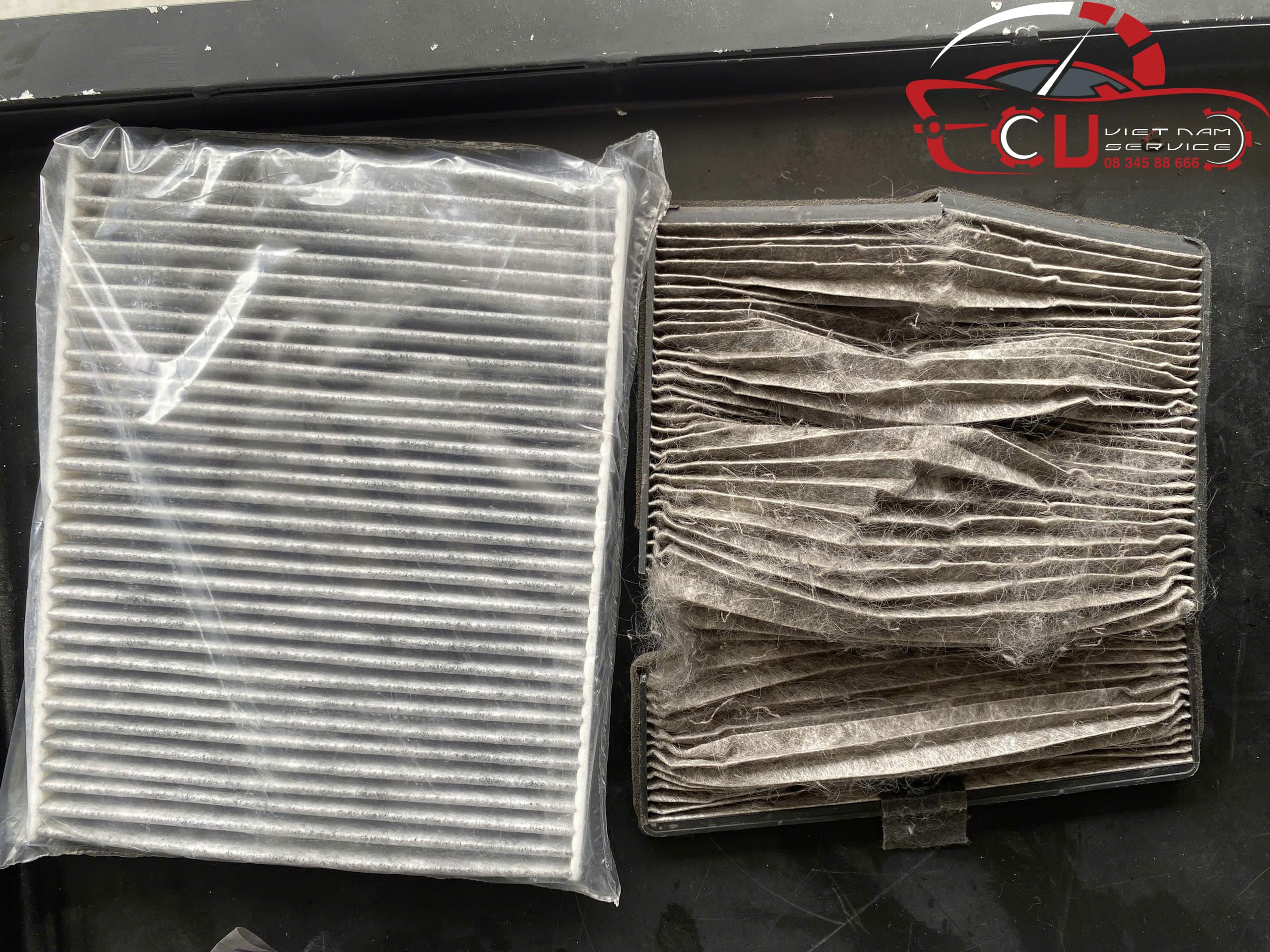 Thay thế lọc gió điều hòa xe Audi VES Workshop
