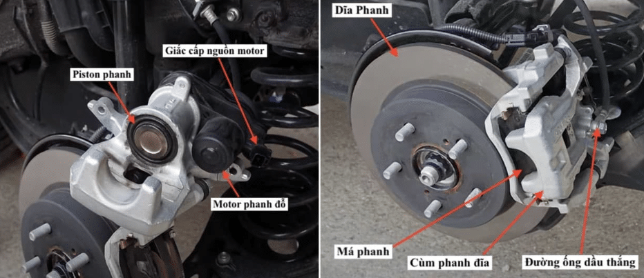 SỬA CHỮA HỆ THỐNG PHANH TAY ĐIỆN TỬ EPB