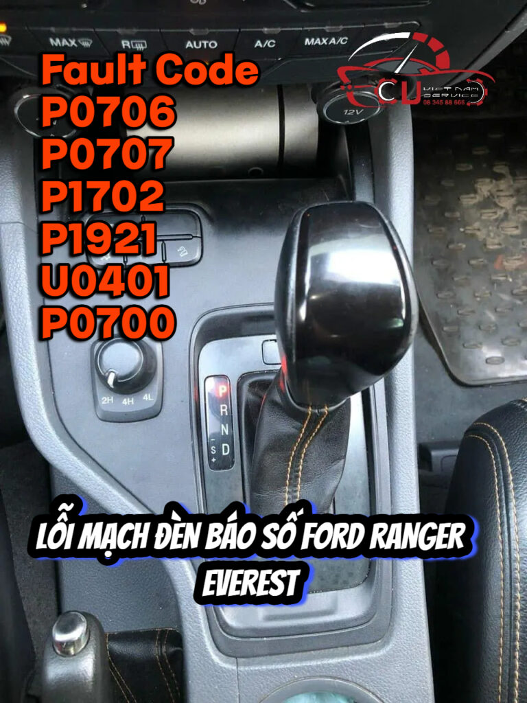 LỖI MẠCH ĐÈN BÁO SỐ FORD RANGER EVEREST BT 50