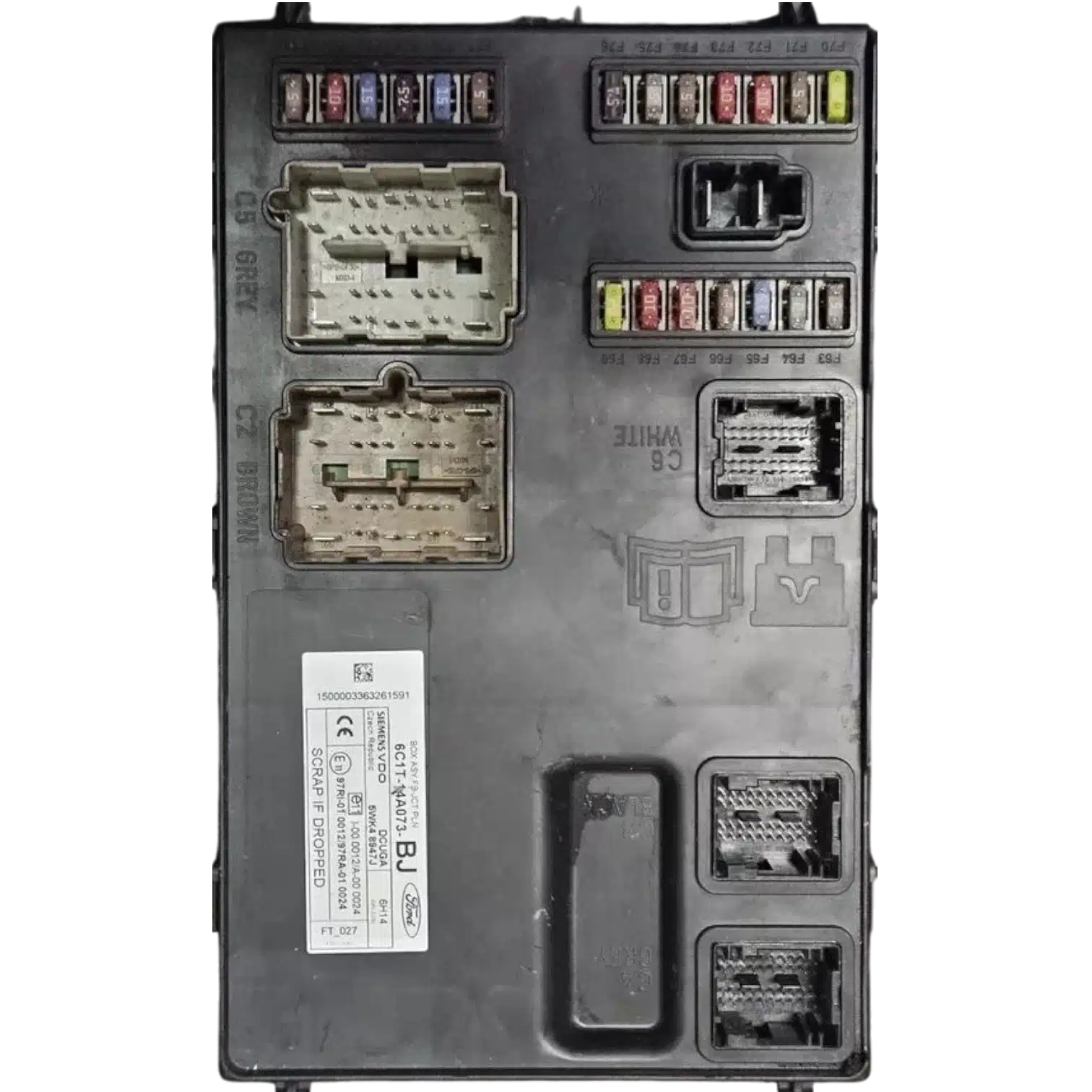 HỘP BCM-GEM FORD TRANSIT MK7
MÃ PHỤNG TÙNG ECU-ECM 
6C1T-14A073-BJ
BCM (HỘP GEM) FORD TRANSIT
6C1T-14A073-BJ , 6C1T14A073BJ