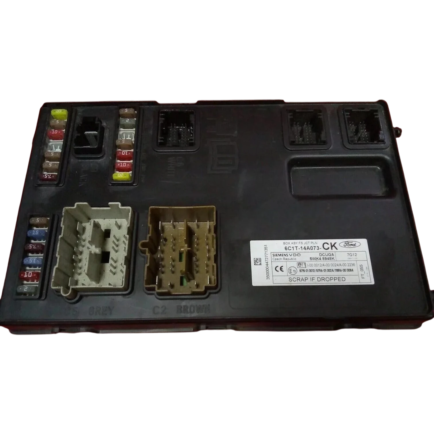 HỘP GEM FORD TRANSIT MK7
MÃ PHỤNG TÙNG ECU-ECM 
6C1T-14A073-CK
BCM (HỘP GEM) FORD TRANSIT
6C1T-14A073-CK , 6C1T14A073CK