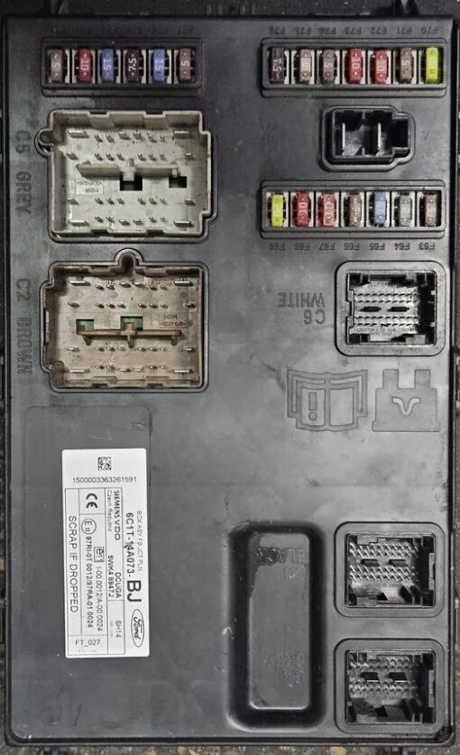 HỘP BCM-GEM FORD TRANSIT MK7 MÃ PHỤNG TÙNG ECU-ECM  6C1T-14A073-BJ BCM (HỘP GEM) FORD TRANSIT 6C1T-14A073-BJ , 6C1T14A073BJ