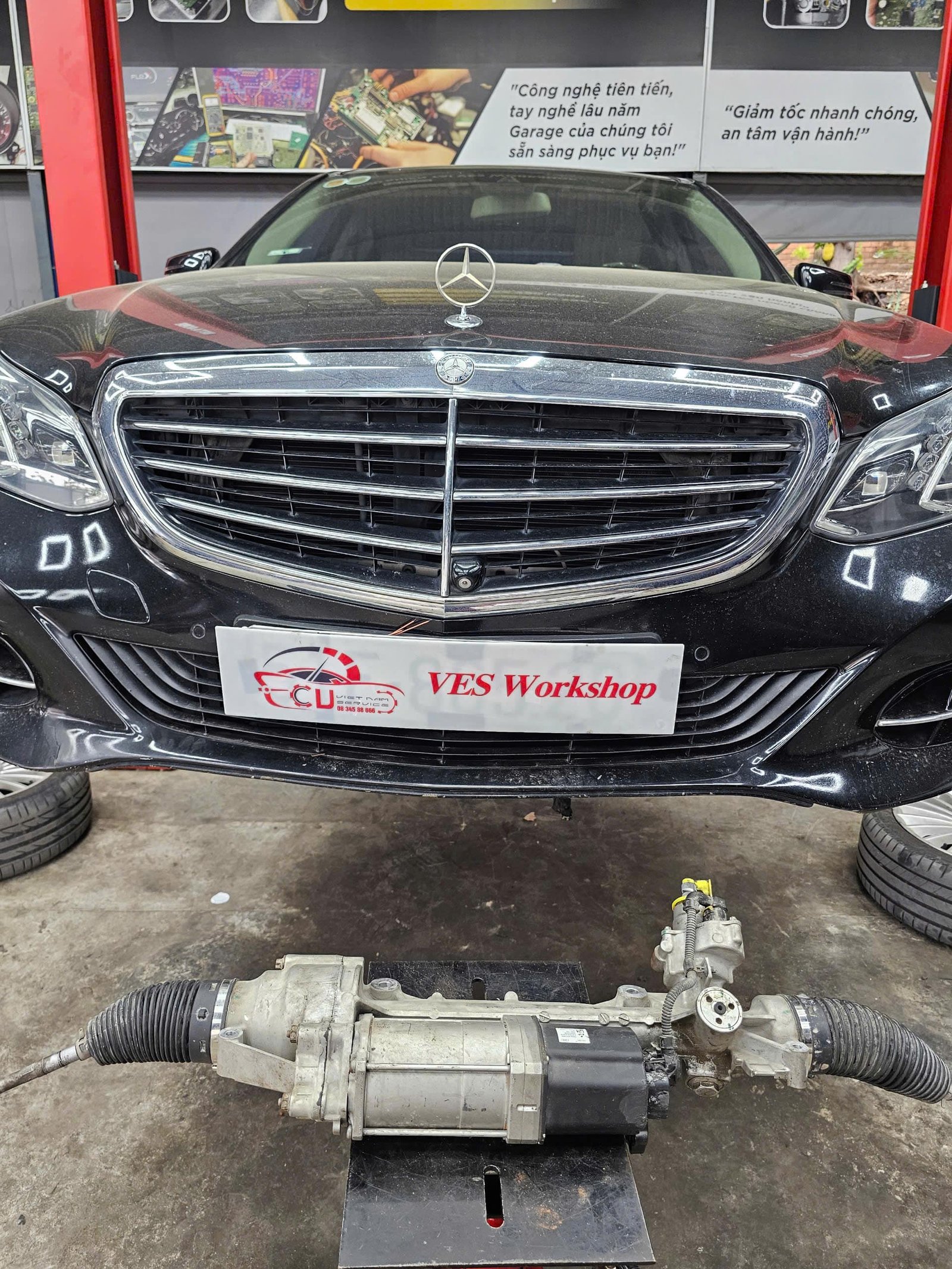 SỬA CHỮA THƯỚC LÁI MERCEDES-BENZ E400 TẠI VES WORKSHOP