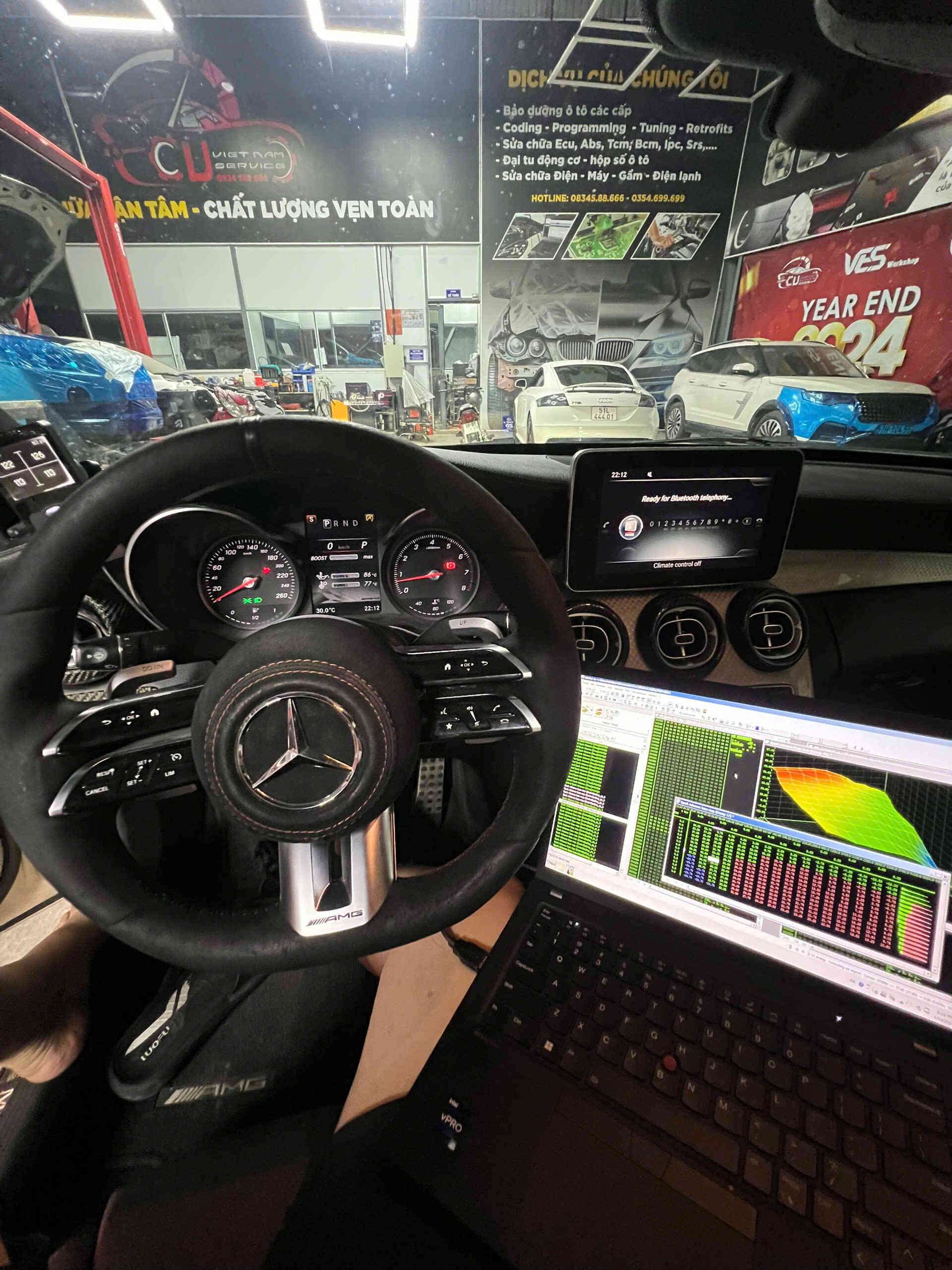 ĐỘ XE MERCEDES-BENZ C300 2017 TUNING-REMAP TẠI VES WORKSHOP 3 Tuning & Nâng Cấp Phụ Kiện Hỗ Trợ Cho Mercedes C300