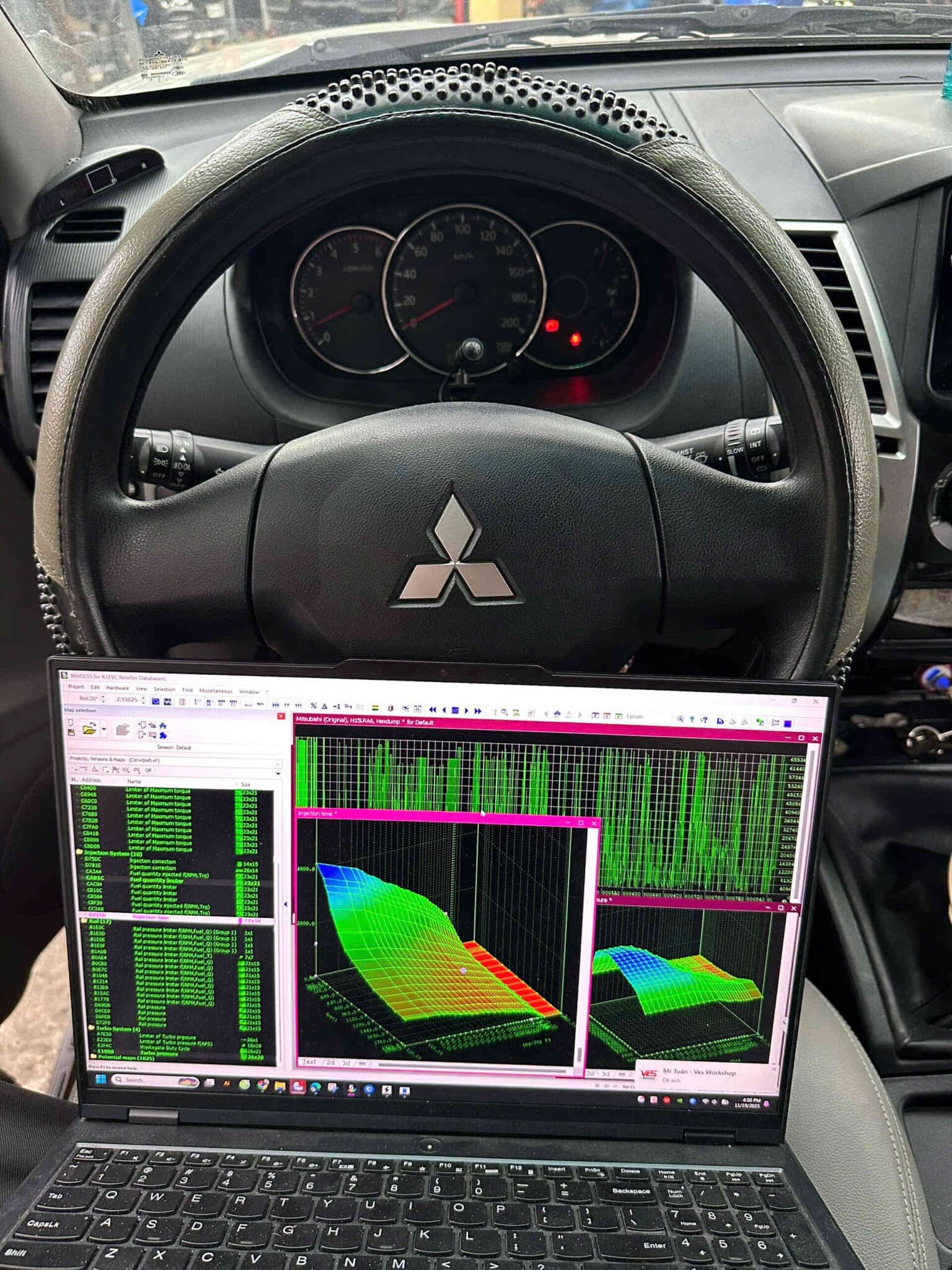 Các loại bản đồ tái lập trình phổ biến dành cho Pajero 2.5 MT