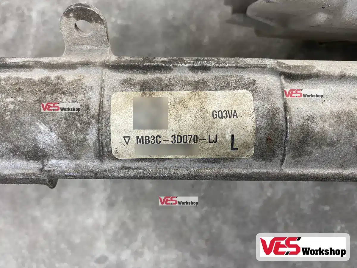 Tem mã phụ tùng MB3C-3D070-LJ trên thân thước lái điện Ford Ranger đời mới