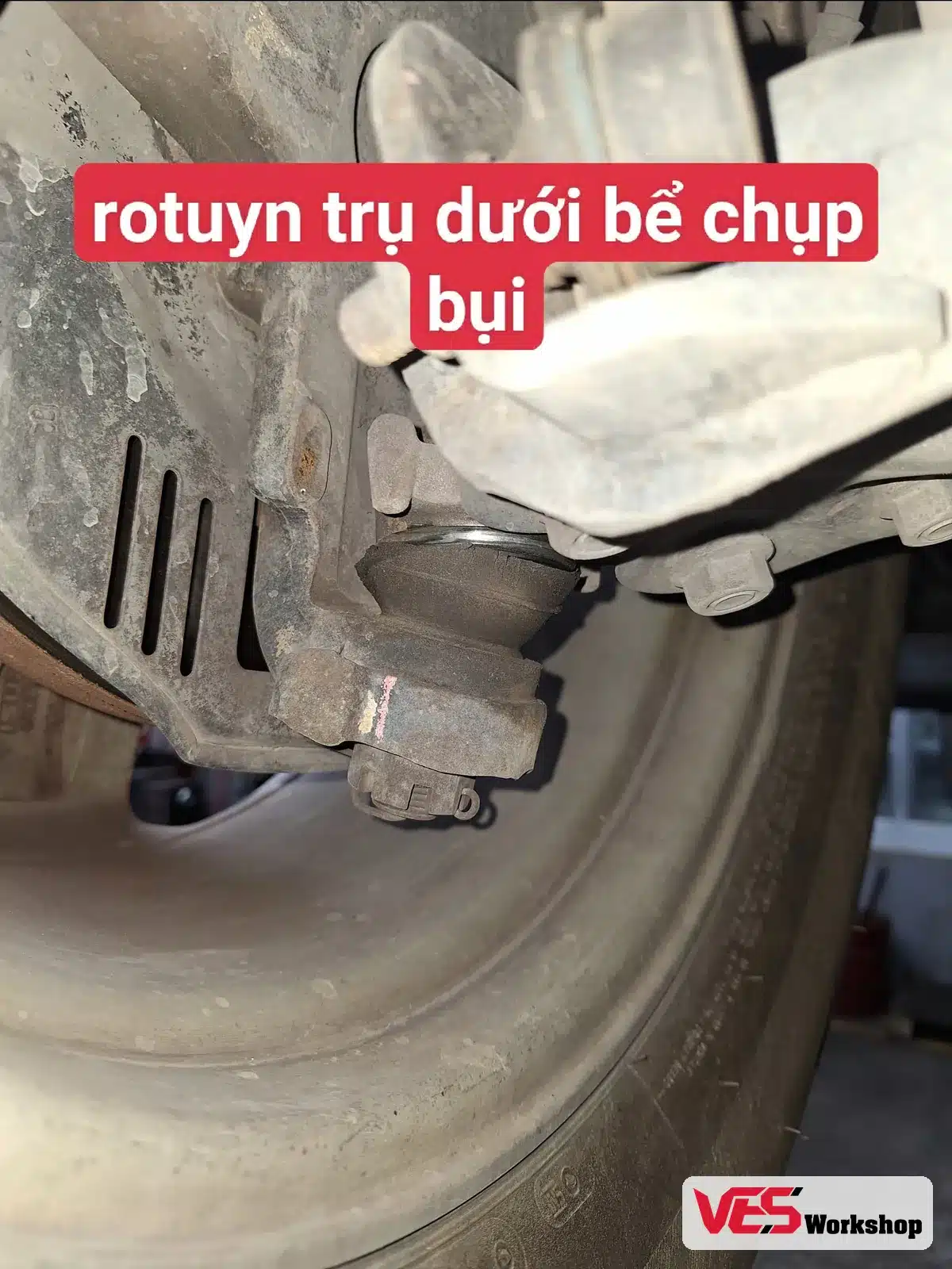 Rôtin trụ dưới bể chụp bụi trên Isuzu MU-X