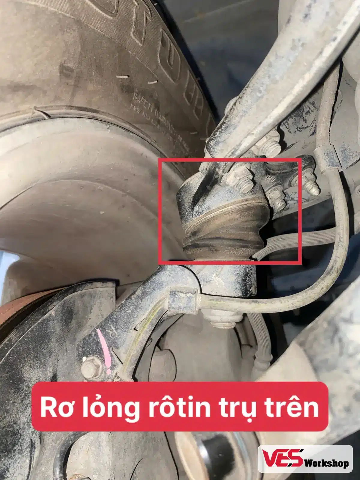 Rơ lỏng rôtin trụ trên xe Isuzu MU-X