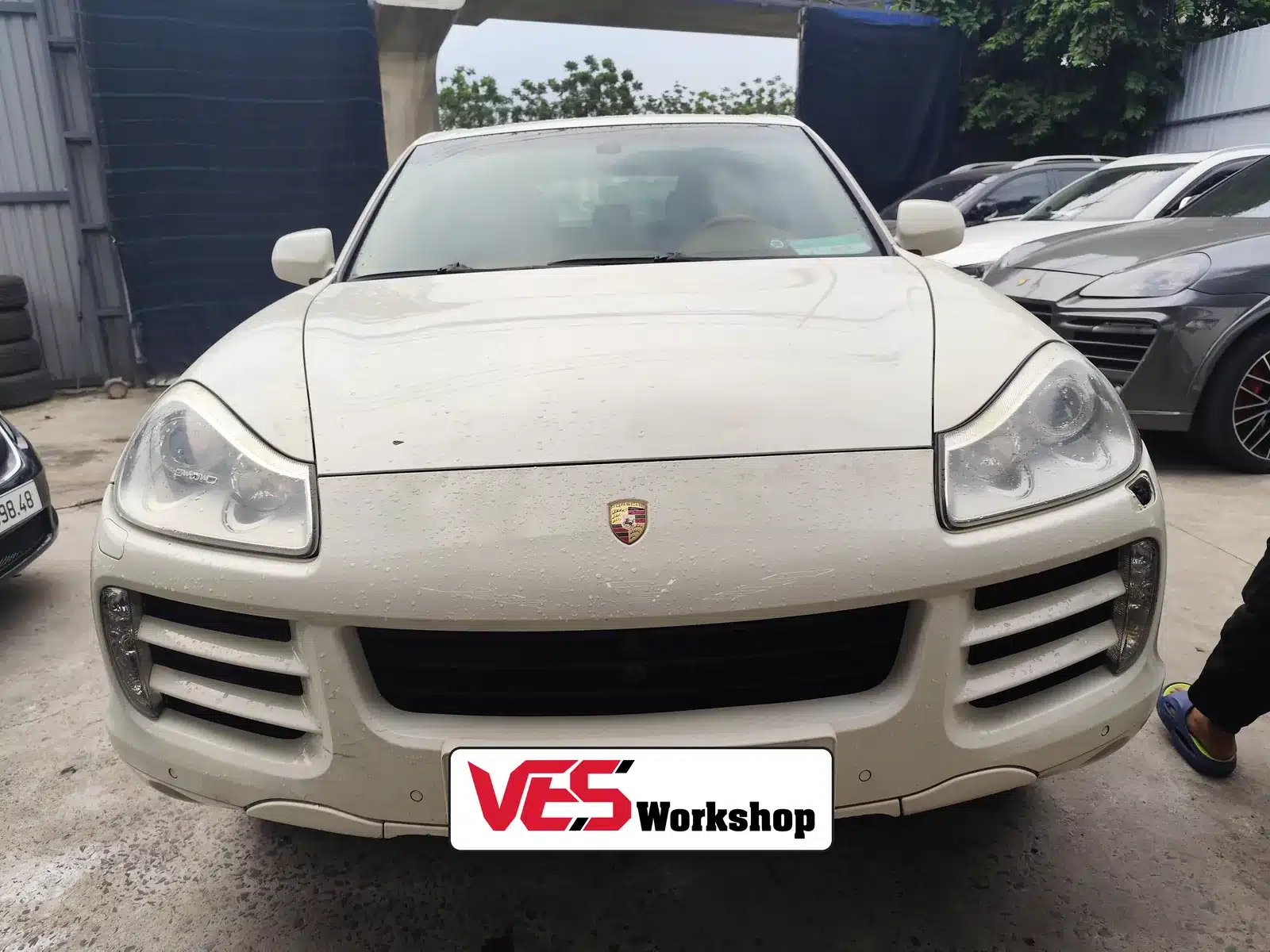 Porsche Cayenne vào xưởng VES Workshop kiểm tra lỗi chế độ Sport